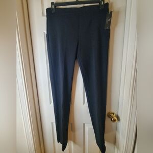 NWT Worthington Womens L/G Black Ponte Knit Pant